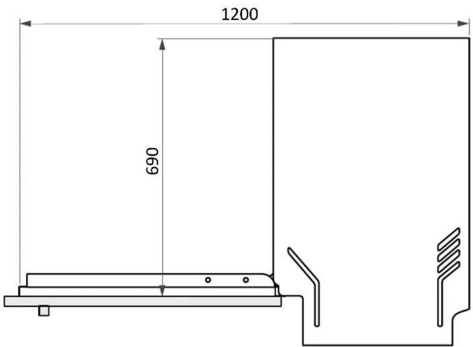 HAIER XI 6B0M4PDB - Dishwasher dimensions - 5
