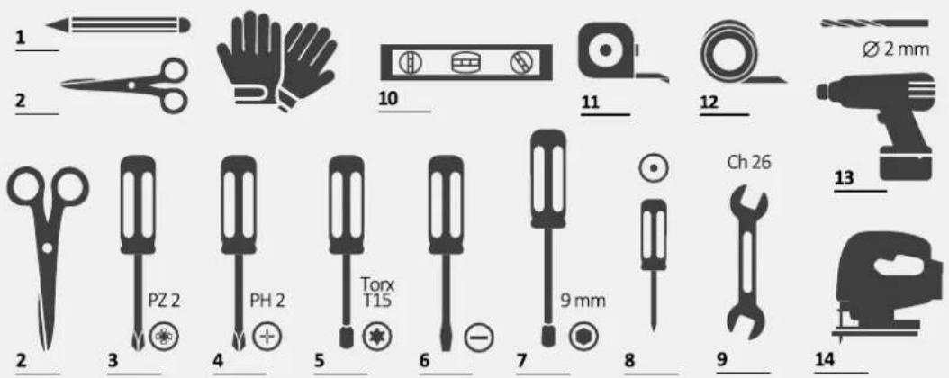 HAIER XI 6B0M4PDB - Installation tools - 1