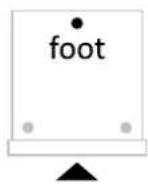 HAIER XS 6B0M4PDB - Rear foot adjustment - 1