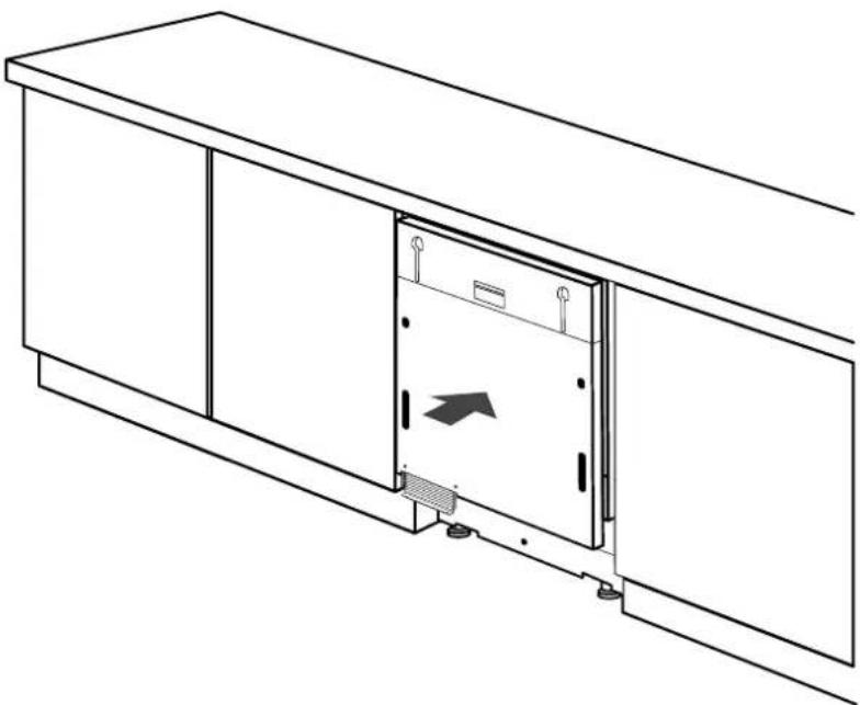 HAIER XS 6B0M4PDB - Indsættelse i det indbyggede rum - 1