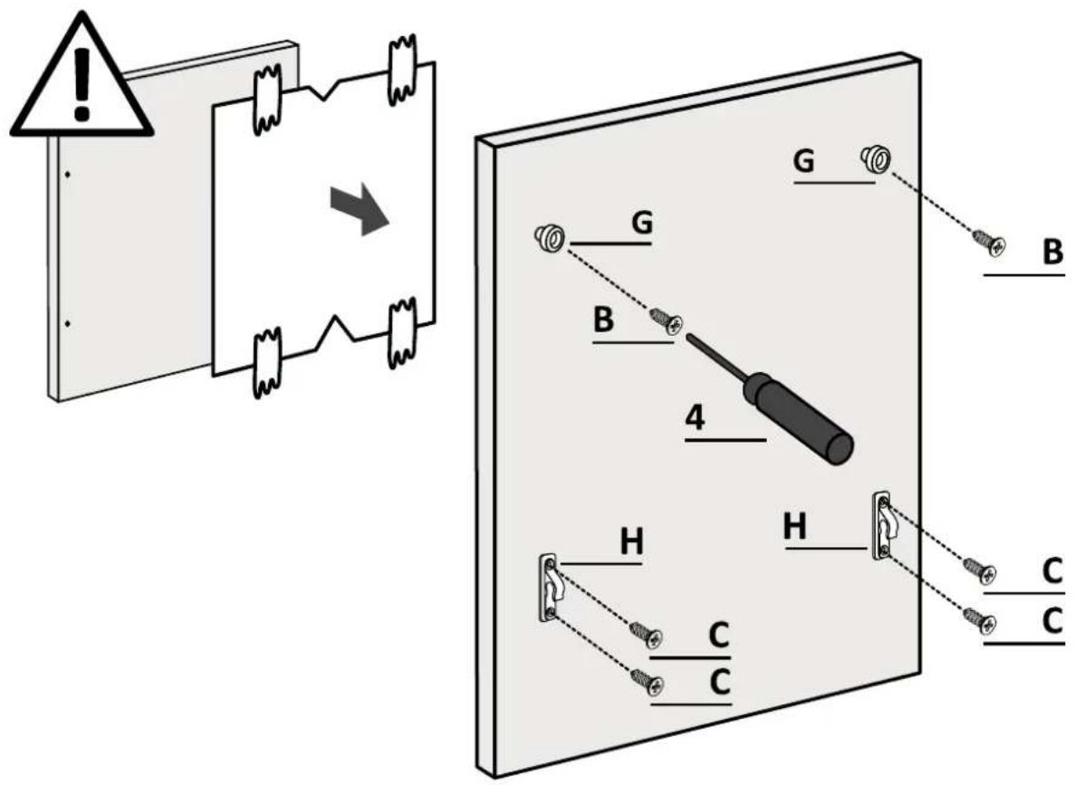 HAIER XS 6B0M4PDB - Vorbereitung des Panels - 1