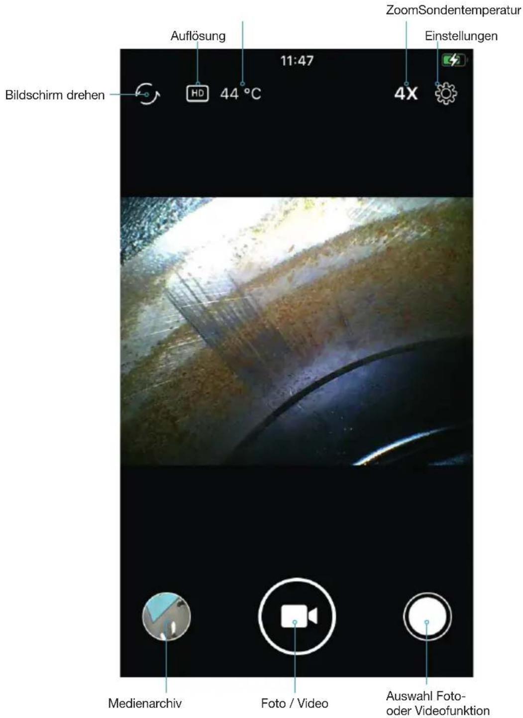 Hazet 4812-24/4AF - HAZET Endoscope App - Oberfläche - 1