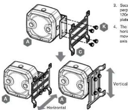 CORSAIR XD3 RGB - MOUNTING THE XD3 RGB TO PERPENDICULAR MOUNTING BRACKET - 2