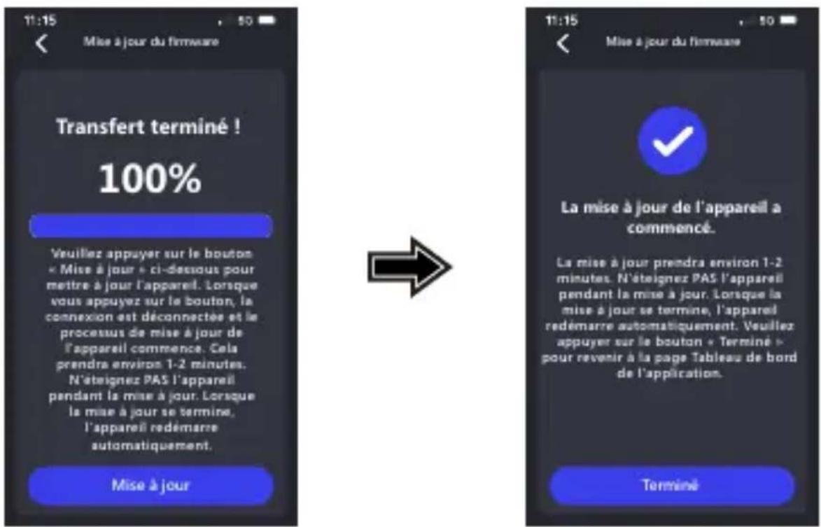 KENWOOD DRV-A510W - Mises à jour OTA avec l'application KENWOOD DASH CAM MANAGER sur un smartphone - 5