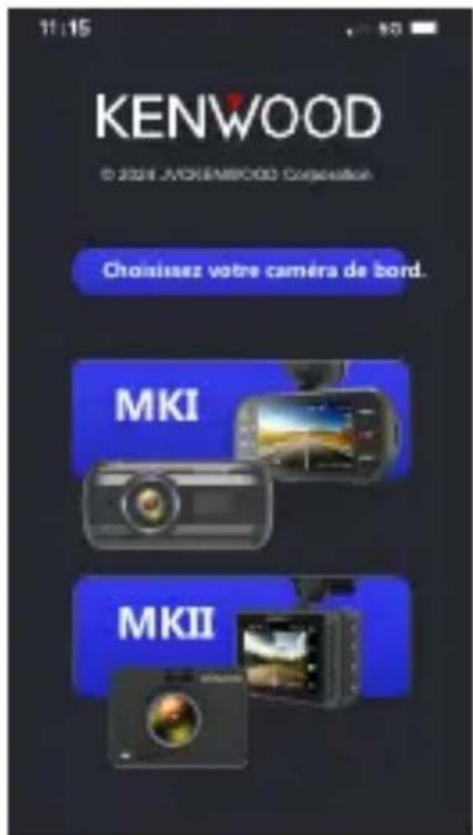 KENWOOD DRV-A510W - OUVRIR L'APPLICATION KENWOOD DASH CAM MANAGER SUR VOTRE APPAREIL MOBILE - 2