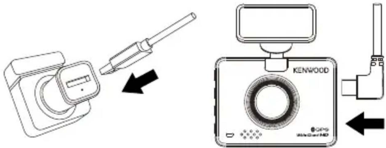 KENWOOD DRV-A510W - BRANCHEMENT SUR UNE PRISE D'ALIMENTATION DE LA VOITURE - 1
