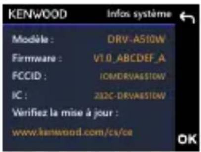 KENWOOD DRV-A510W - Mises à jour OTA avec l'application KENWOOD DASH CAM MANAGER sur un smartphone - 8