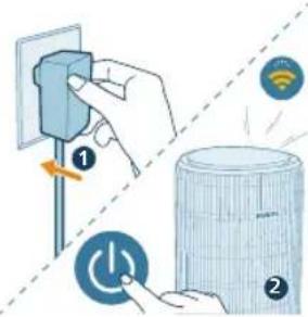 PHILIPS AC4220 - Configurar a ligação Wi-Fi pela primeira vez - 1
