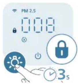 PHILIPS AC4220 - Het kinderslot instellen - 1