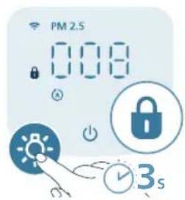 PHILIPS AC3210 - Ρύθμιση του κλειδώματος για παιδιά - 1