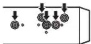 PIONEER DEH-S040BT - Wenn Sie nicht den mitgelieferten Montagerahmen verwenden - 1