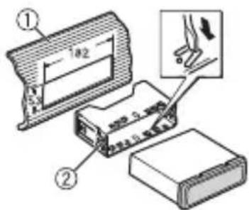 PIONEER DEH-S040BT - DIN mount installation - 1