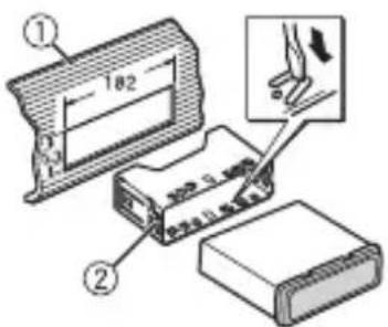 PIONEER DEH-S040BT - Einbau in einer DIN-Halterung - 1