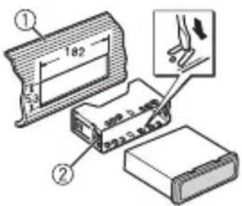 PIONEER DEH-S040BT - Instalación en soporte DIN - 1