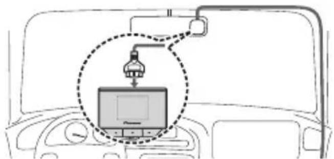 PIONEER VREC-DZ600 - Acheminez le cable. - 1