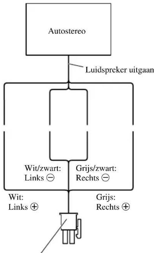 PIONEER GM-X352 - In geval van Luidsprekeringangs de verbinding gebruiken - 1