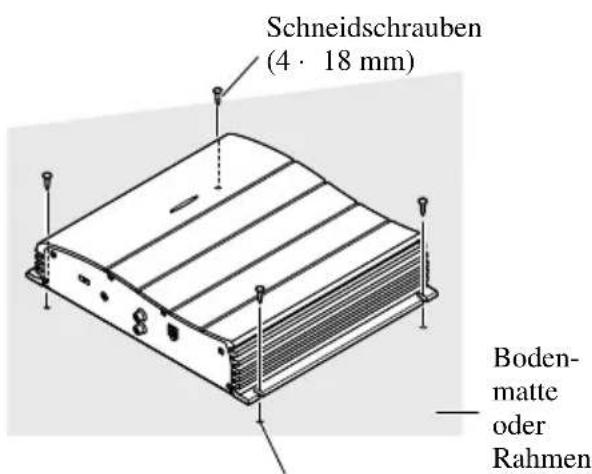PIONEER GM-X352 - Beispiel eines Einbau auf einer Bodenmatte oder auf dem Rahmen - 1