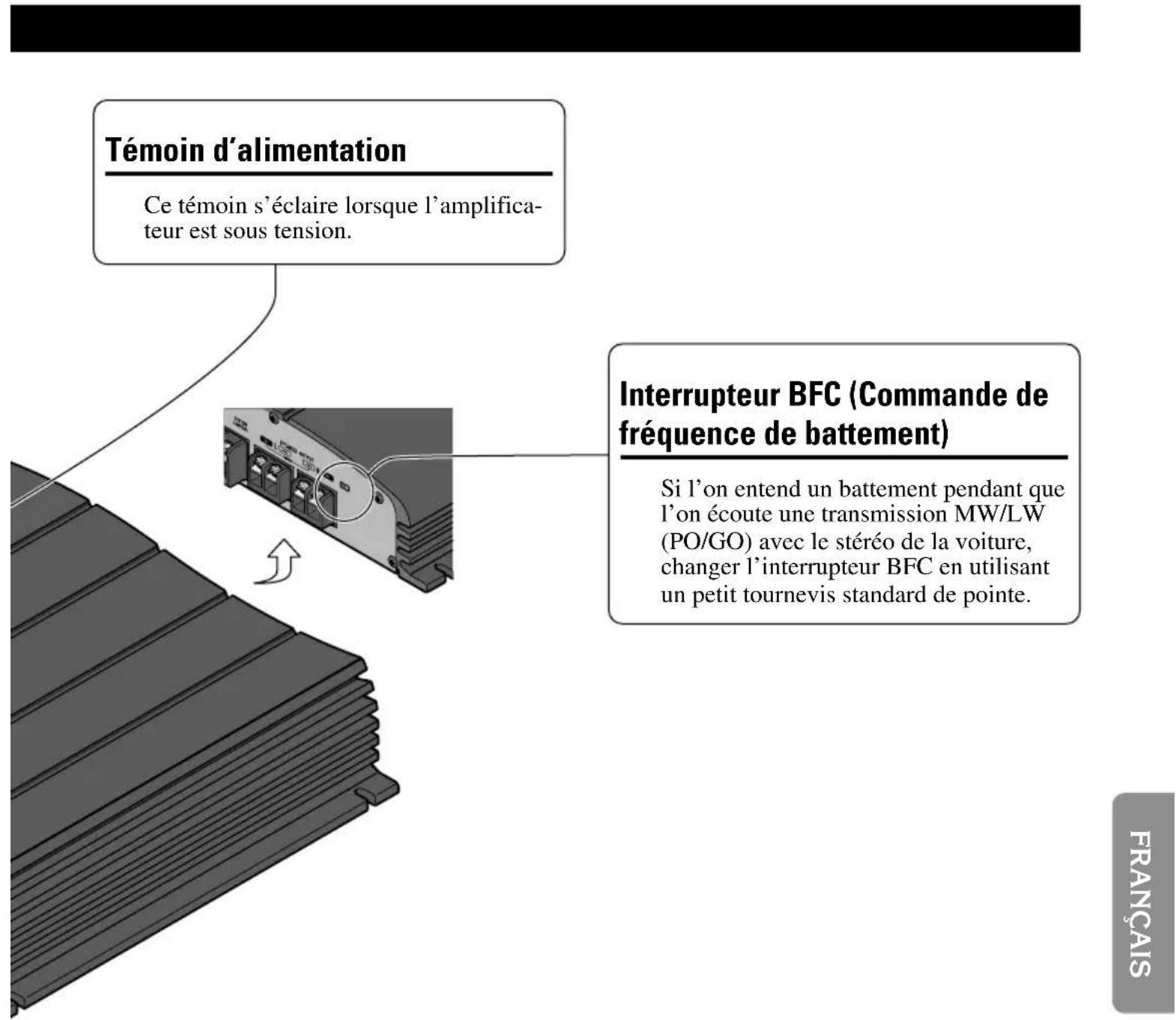 PIONEER GM-X352 - Commande du gain - 2
