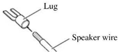 PIONEER GM-X352 - Attach lugs to speaker wire ends. Lugs not supplied. - 1