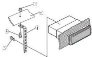 PIONEER DEH-1410UB - 3Installtheunitasillustrated. - 1