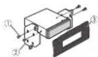 PIONEER DEH-1410UB - MontagearriereDIN - 2