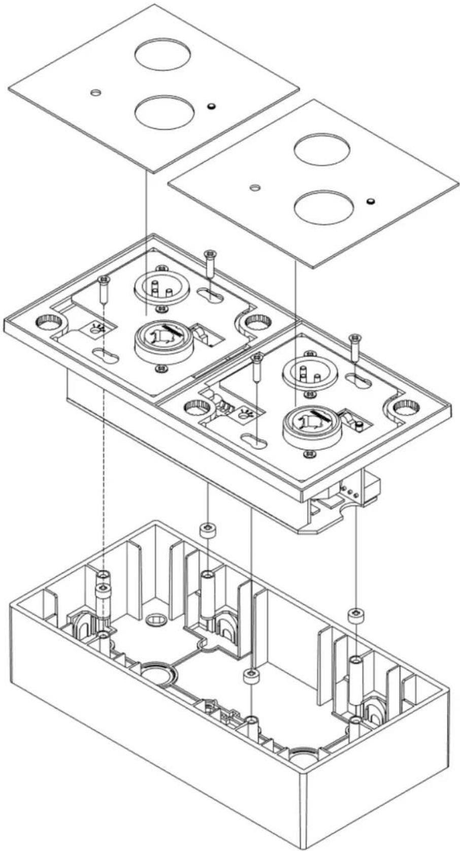 Ecler WP22DN - SCHÉMA DE MONTAGE - 1