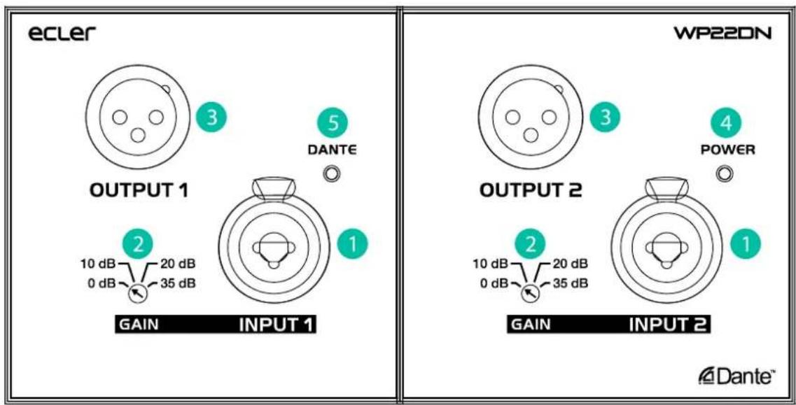 Ecler WP22DN - FACE AVANT - 1