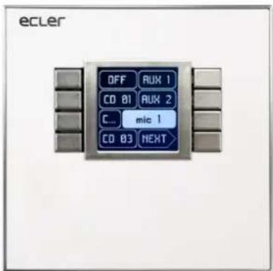 ecler OFF AUX 1 CO 81 AUX 2 C... mic 1 CO 83 NEXT