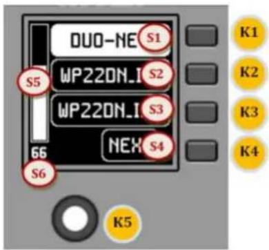 DUO-NE S1 WP220N.I S2 WP220N.I S3 NEW S4 S5 S6 K1 K2 K3 K4 K5