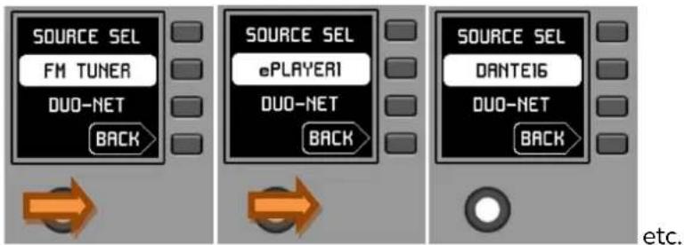 Ecler WPNET8K - Sélection de sources - 3
