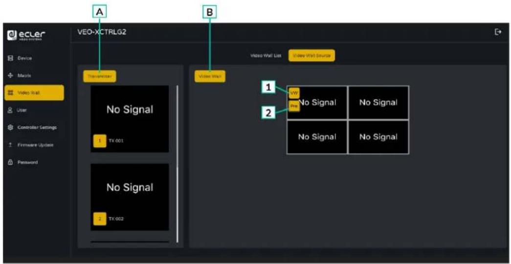 Ecler VEO-XCTRLG2 - Video Wall source (Source du mur d'images) - 1