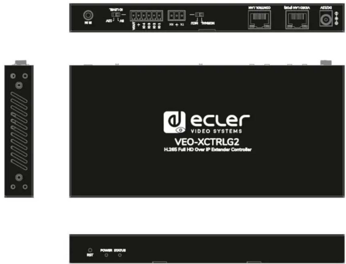 Ecler VEO-XCTRLG2 - Schéma avec cotes - 2