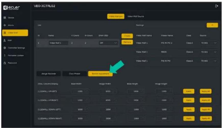 Ecler VEO-XCTRLG2 - Videowall List (Liste des murs d'images) - 12