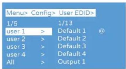 Ecler VEO-MXH44D - User EDID (EDID personnel défini par l'utilisateur) - 2