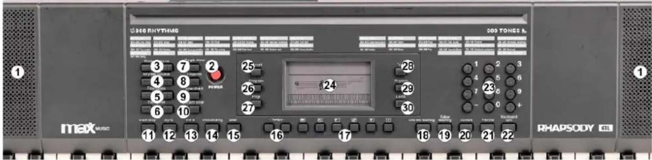 MAX Rhapsody61L - MONTAGE-INSTRUCTIE KEYBOARD STANDAARD - 1