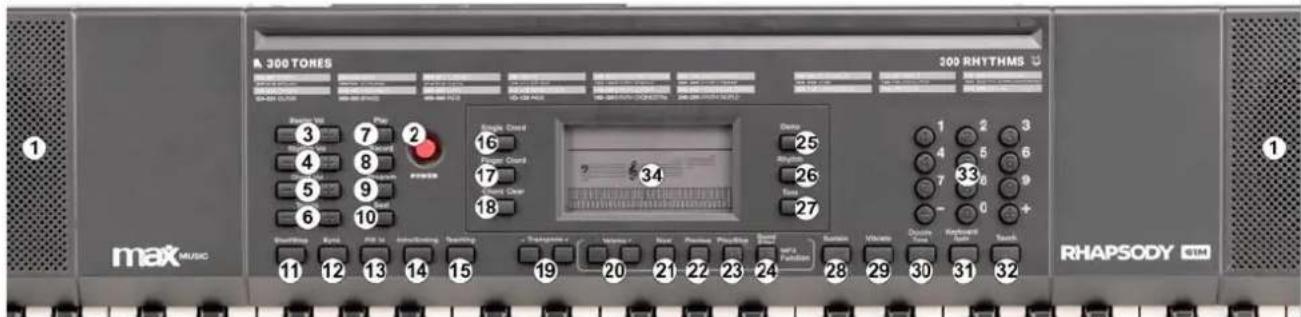 MAX Rhapsody61M - CONTROLES - 1