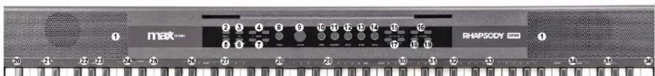 MAX RhapsodyDP88 - CONTROLS - 1
