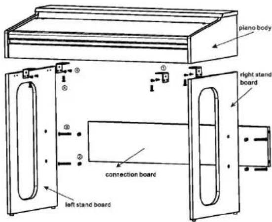 MAX RhapsodyDP61 - MONTAGEHANDLEIDING PIANO STAND - 1