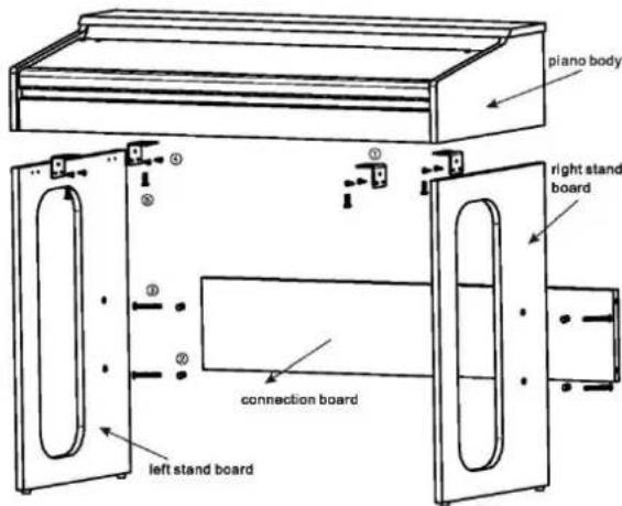 MAX RhapsodyDP61 - ASSEMBLY PIANO FURNITURE STAND - 1