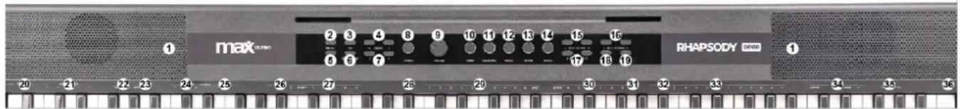 MAX RhapsodyDP88P - CONTROLS - 1
