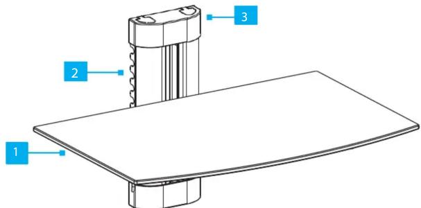 StarTech.com 2B-WALL-MOUNT-SHELF - ID des produits - 1