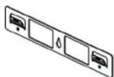 BEKO BHCA69642BH - Wall mounting part - 1