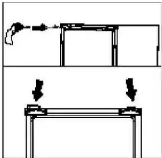 BEKO B5XRCNA366HXB - Attaching the plastic wedges - 1