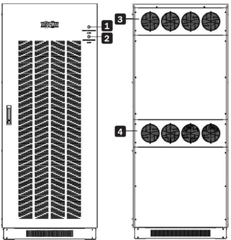 Tripp Lite S3MT-100KWR480V - Cabinet Overview - 1