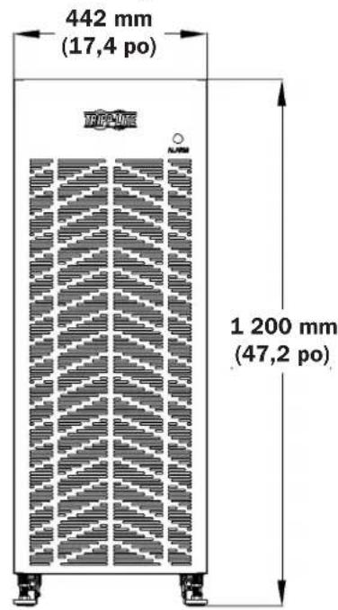 442 mm (17,4 po) 1 200 mm (47,2 po)
