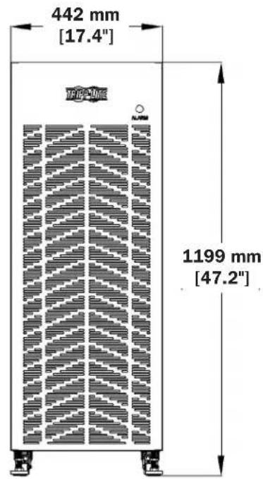 Tripp Lite S3MT-30K480V - Datos Mecánicos - 1