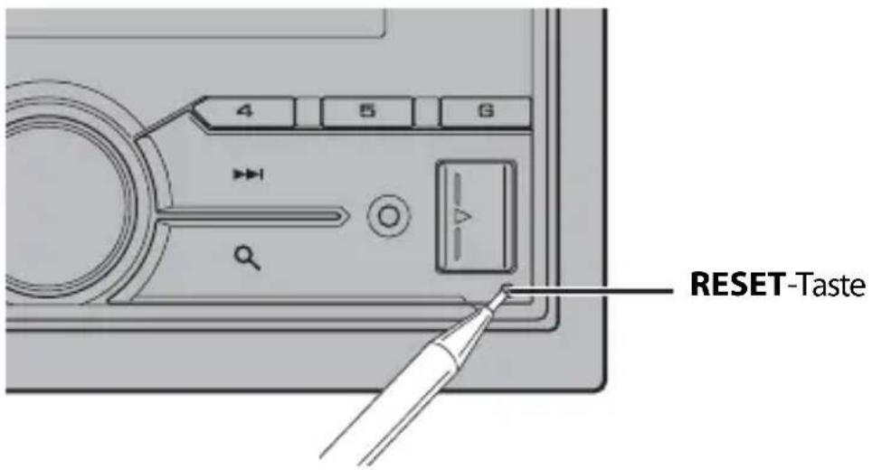 PIONEER MVH-S610BT - Zurücksetzen des Mikroprozessors - 1