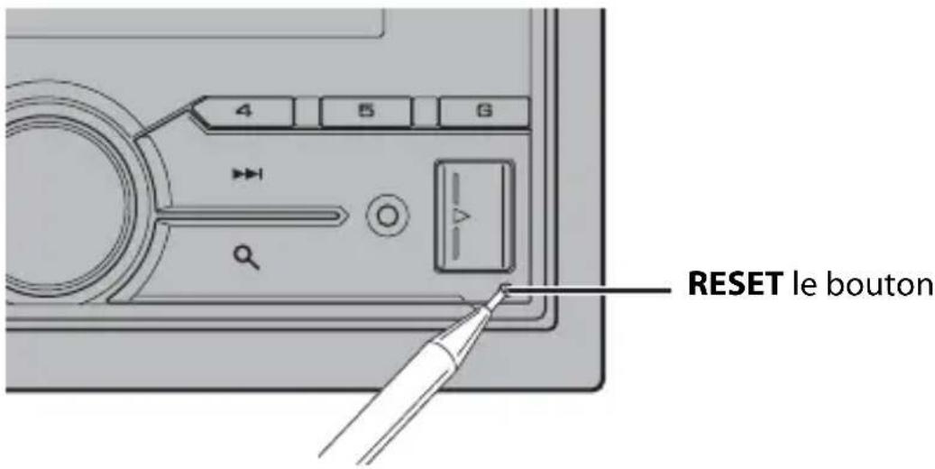 PIONEER MVH-S610BT - Réinitialisation du microprocesseur - 1