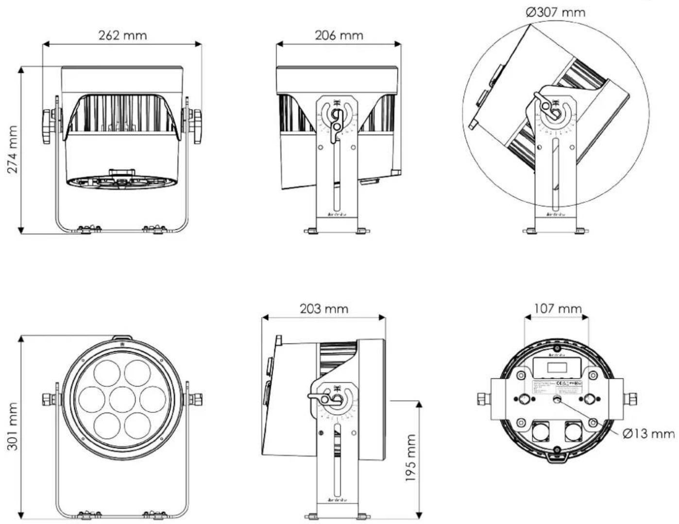 INFINITY Raccoon P7/7 - Dimensions - 1