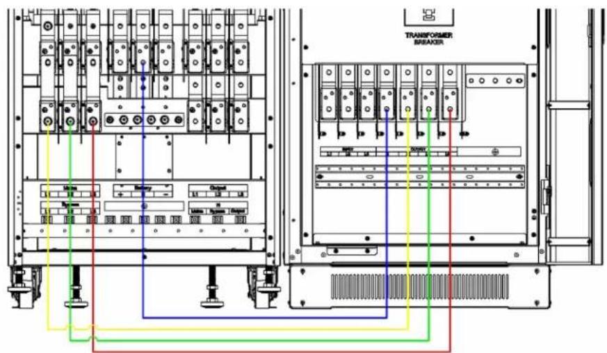 Tripp Lite S3MT-100K480V - Conexiones para los UPS S3MT-100K480V y S3MT-100K600V a S3M80K o S3M100K - 1